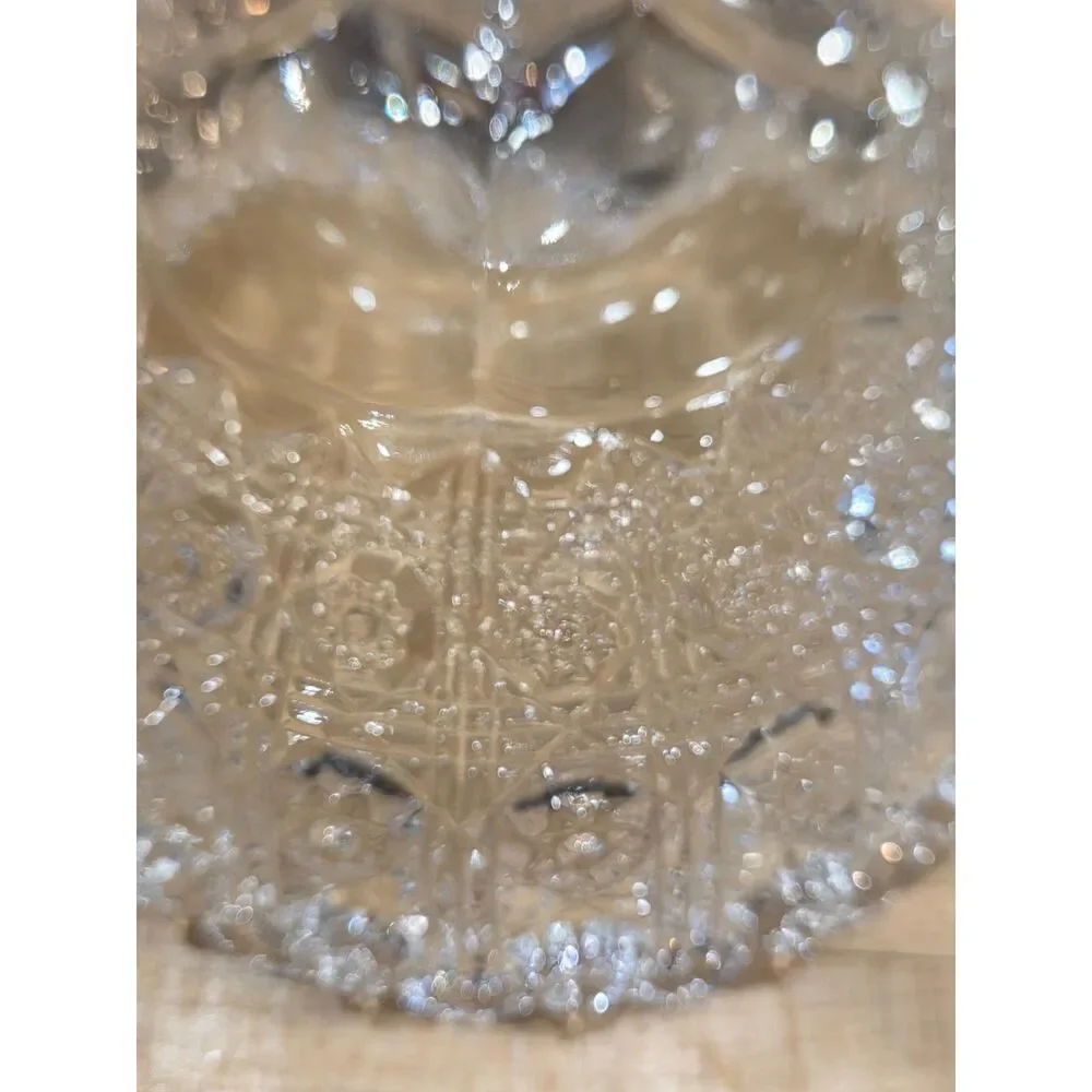 Vintage EAPG Daisy and Button Tall Pedestal Compote Pair Notch Stem Clear Glass